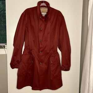 Giorgio Armani Sz 42 Oversized Short Trench Rain Car Coat